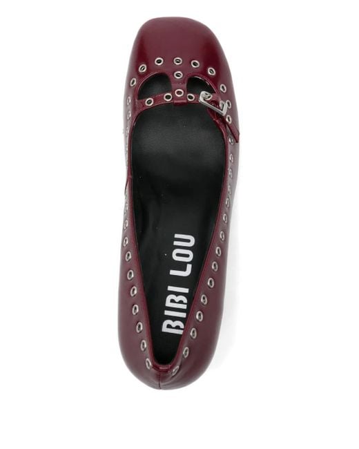 Bibi Lou Purple Pumps mit Blockabsatz