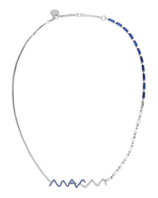 Marni White Sapphire-Wave Necklace