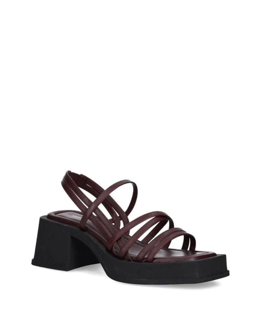 Vagabond Red 67Mm Hennie Crossover-Strap Sandals