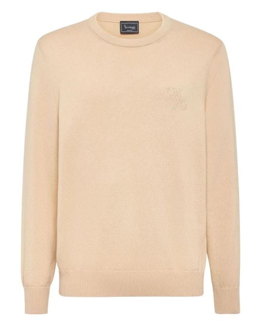 メンズ Billionaire コットンカシミア プルオーバー Natural