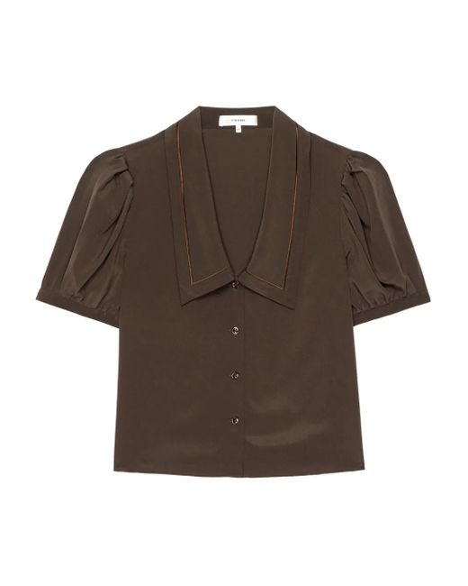 FRAME Shirt Met Pofmouwen in het Brown