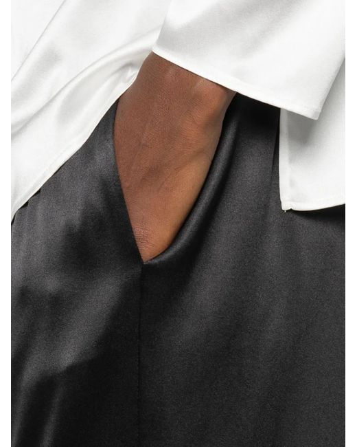 Purotatto Black Elasticated-Waistband Trousers