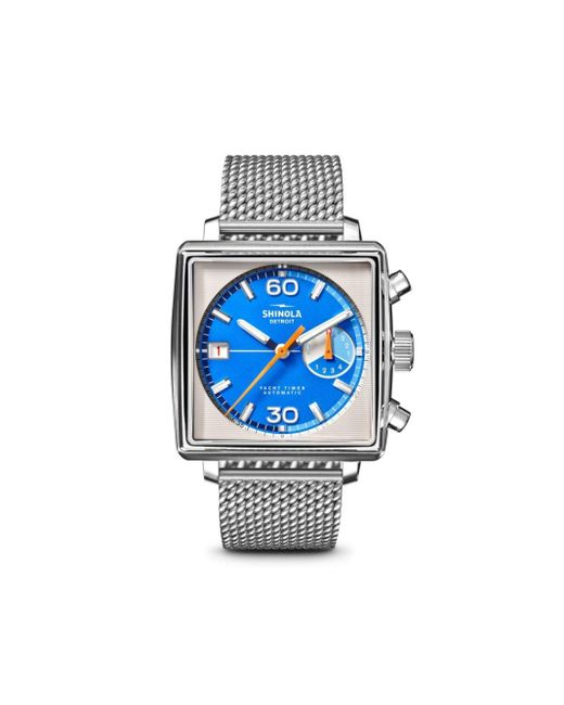 Reloj The Mackinac de 40 mm Shinola de hombre de color Blue