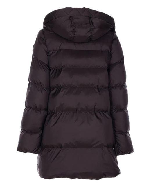 Pinko Black Padded Removable-Hood Coat
