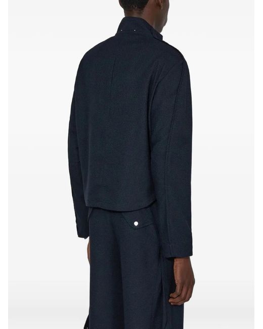 _J.L - A.L_ Blue Permian Zip-Up Jacket for men