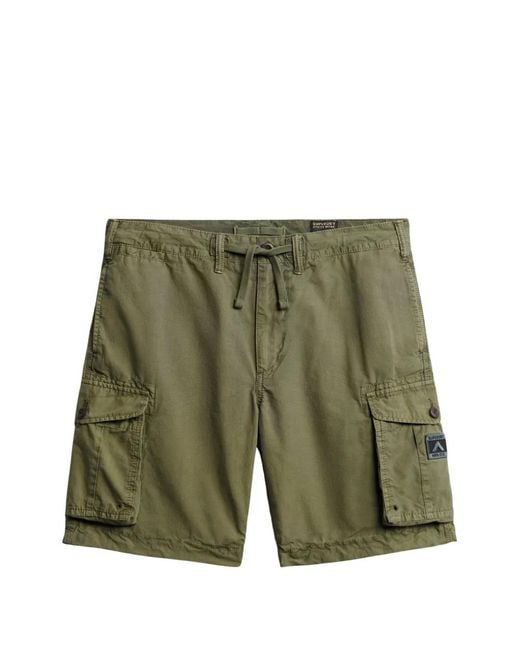 Superdry Green Parachute Light Shorts for men