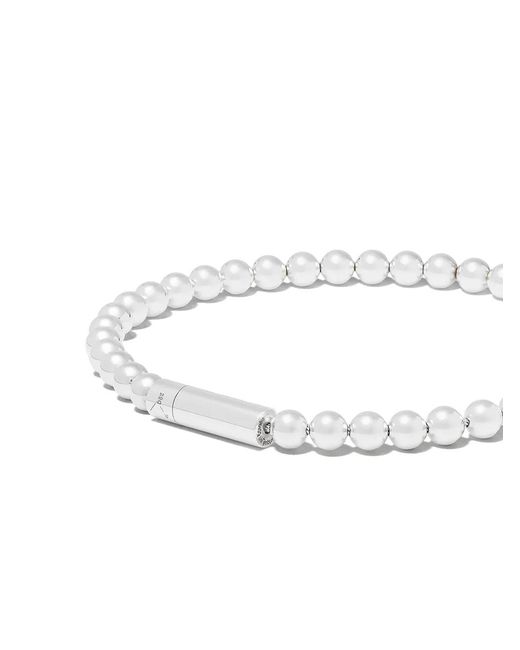 Le Gramme White Le 25 Beaded Bracelet