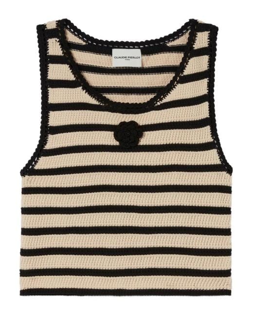 Gilet A Righe di Claudie Pierlot in Black