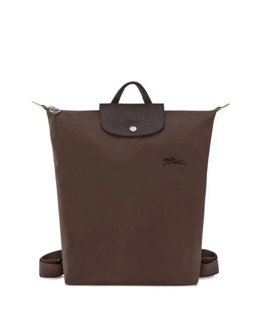 Longchamp Brown Le Pilage Foldable Backpack