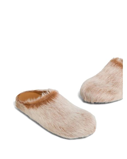 Marni White Fussbett Mules