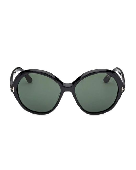 Tom Ford Green Round-Frame Sunglasses