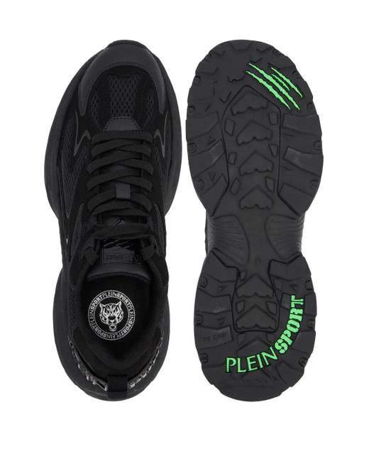 Philipp Plein Black Sneakers Pulse X