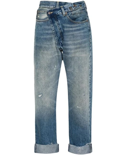 R13 Blue Crossover Jeans