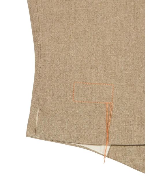 Fortela Natural Demi Button Welt-Pocket Waistcoat