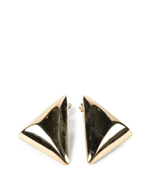 Magda Butrym Metallic Triangular Stud Earrings