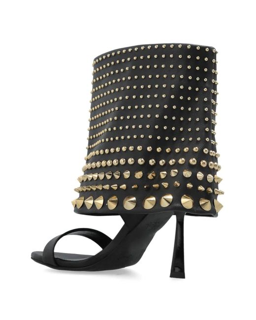 Agl Attilio Giusti Leombruni Black Stud-Embellished Sandals