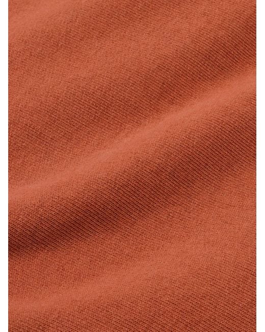 Sporty & Rich Orange Hoodie S&R Health En Coton