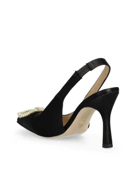 Custommade• Black Ayanna Slingback Pumps