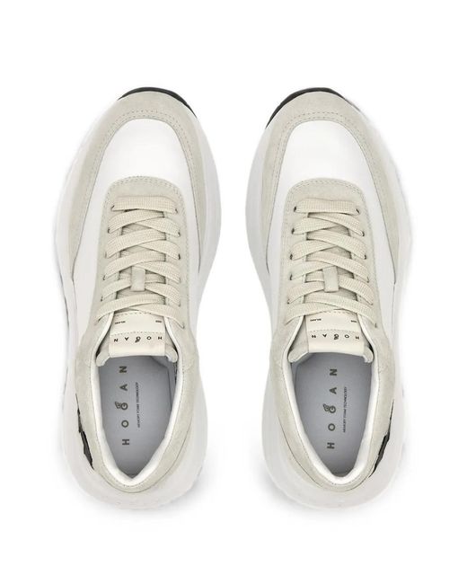 Hogan White Maxi I Active Chunky-Sole Low-Top Sneakers