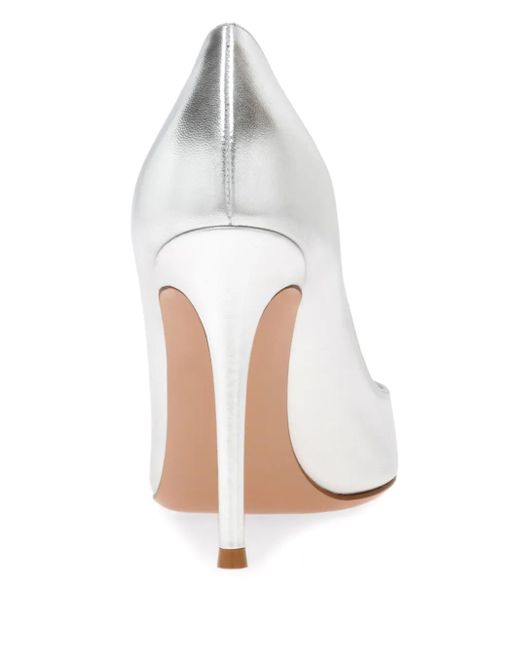 Gianvito Rossi White 105Mm Gianvito Pumps