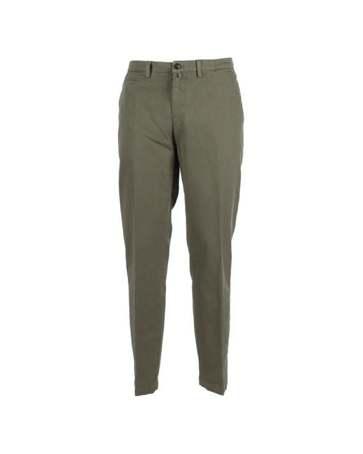 Briglia 1949 Green Straight-Leg Chino Trousers for men