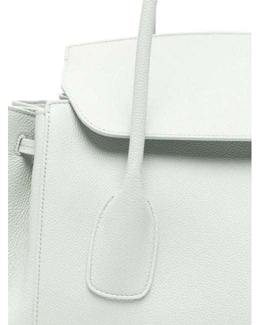 Jil Sander White Leather Tote Bag