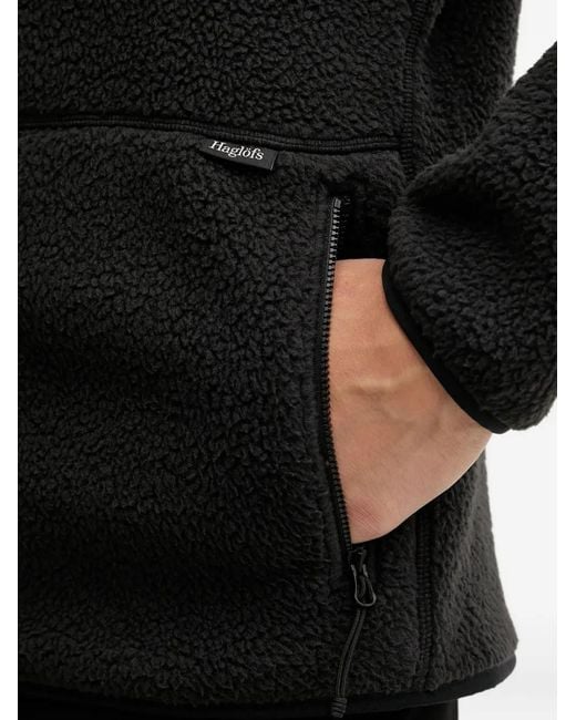 Haglöfs Black Funäs Pile Hooded Jacket for men