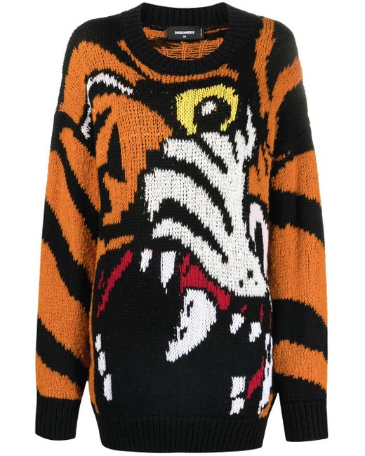 DSquared² Orange Damen wolle sweater