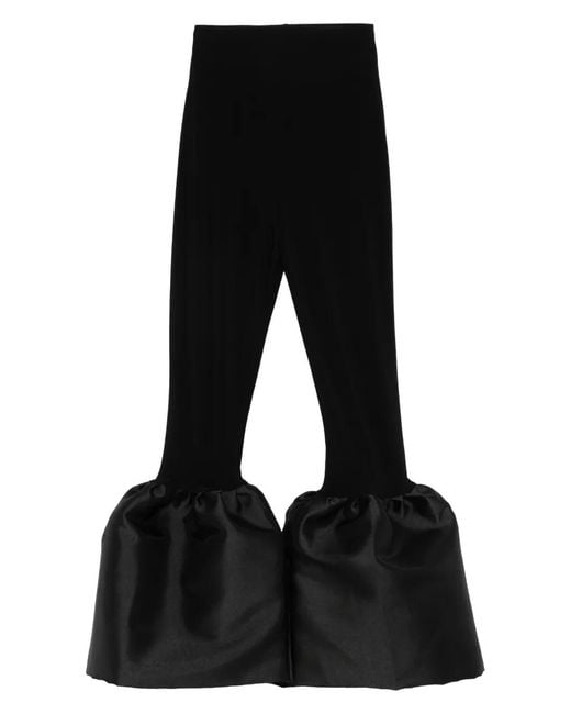 Atu Body Couture Black Pantalon À Ourlet À Volants