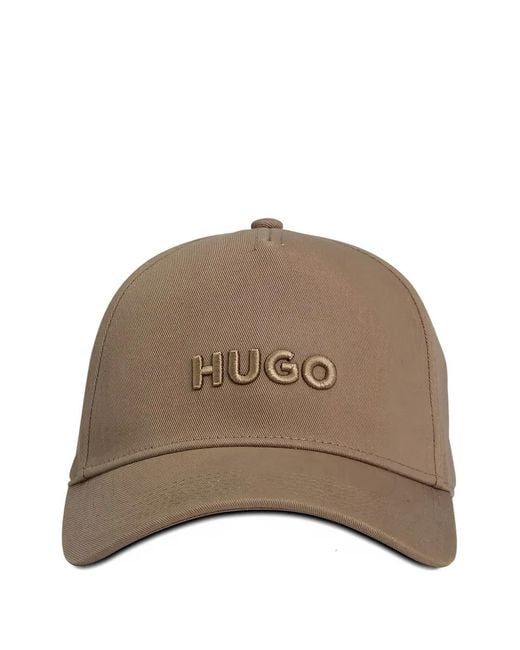 HUGO Brown Jude Embroidered Cap for men