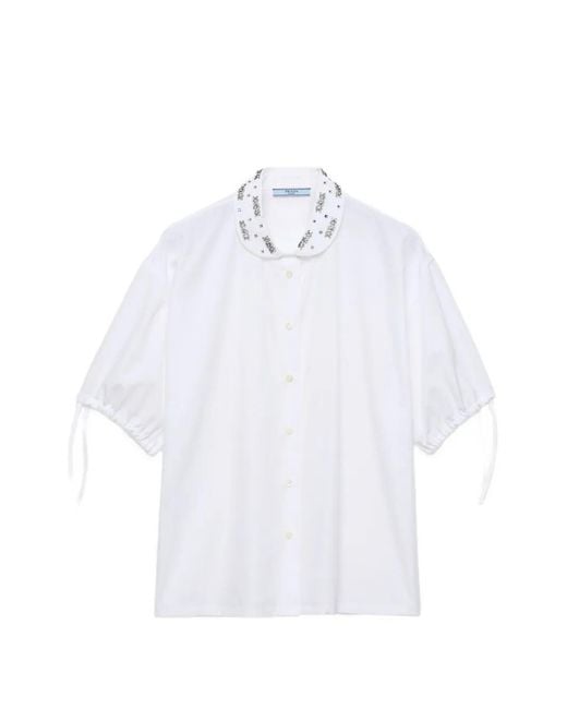 Prada White Poplin Shirt