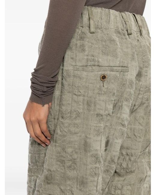 Uma Wang Multicolor Check-Pattern Drawstring Pajamas