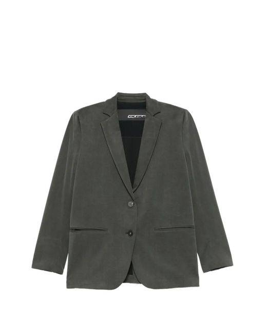 Rrd Gray Single-Breasted Blazer