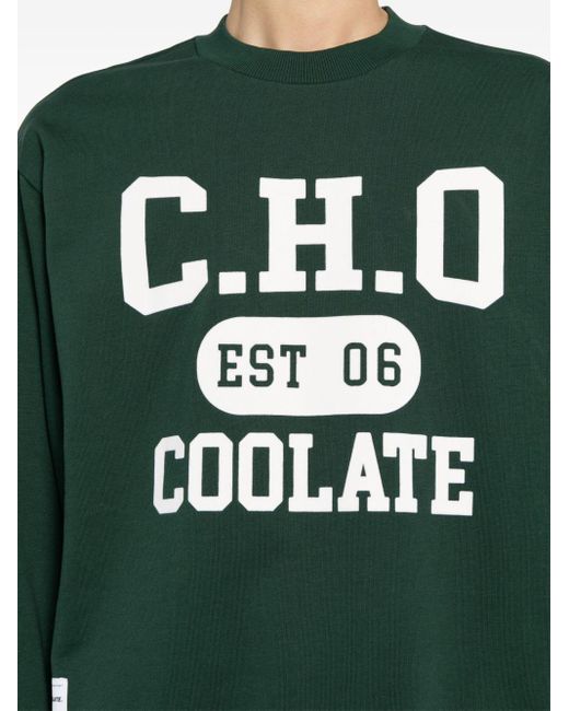 Chocoolate Sweater Met Logoprint in het Green voor heren