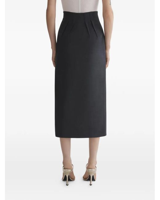 Mugler Black Pencil Skirt