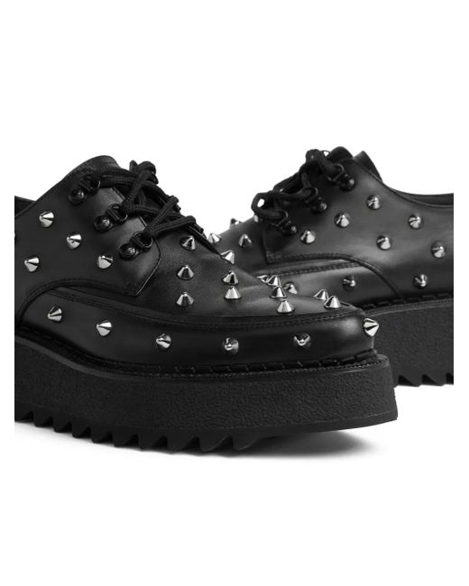 DSquared² Black Studded Loafers for men