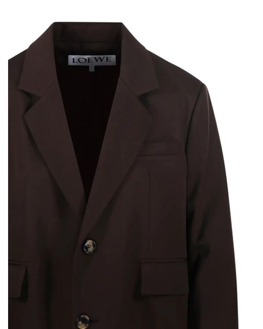 Loewe Black Button-Up Blazer