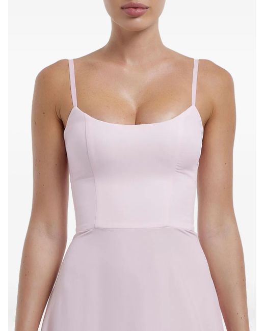 Abito Midi Con Ruches di POST MERIDIEM in Pink