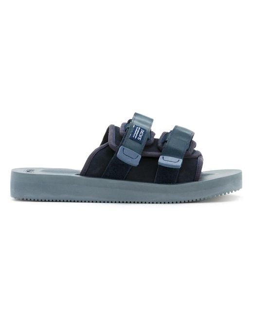 Suicoke Blue Slider Sandals for men