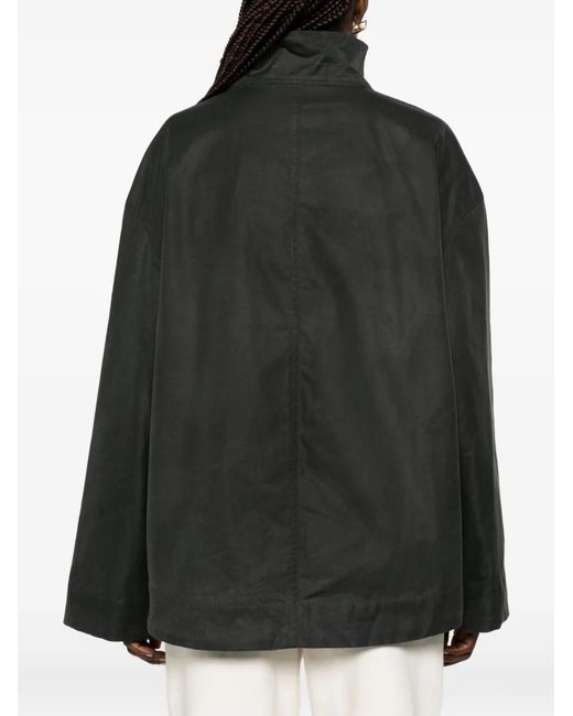 Totême Black Zipped Country Jacket Washed