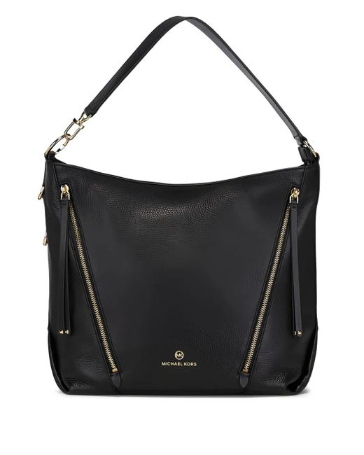 Grand Sac Porté Épaule En Cuir À Détail De Zip MICHAEL Michael Kors en coloris Black