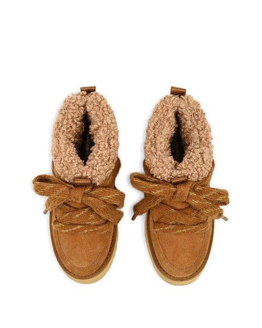 Karl Lagerfeld Brown Skylar Platform Boots