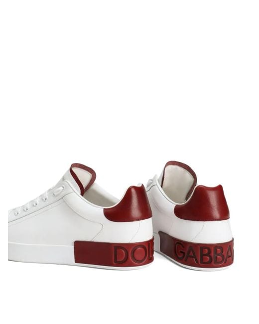 Dolce & Gabbana White Portofino Sports Shoes for men