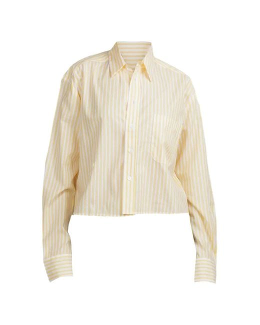 CISSA White The Shorty Striped Shirt