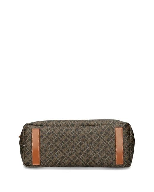 Tommy Hilfiger Brown Monogram Shoulder Bag
