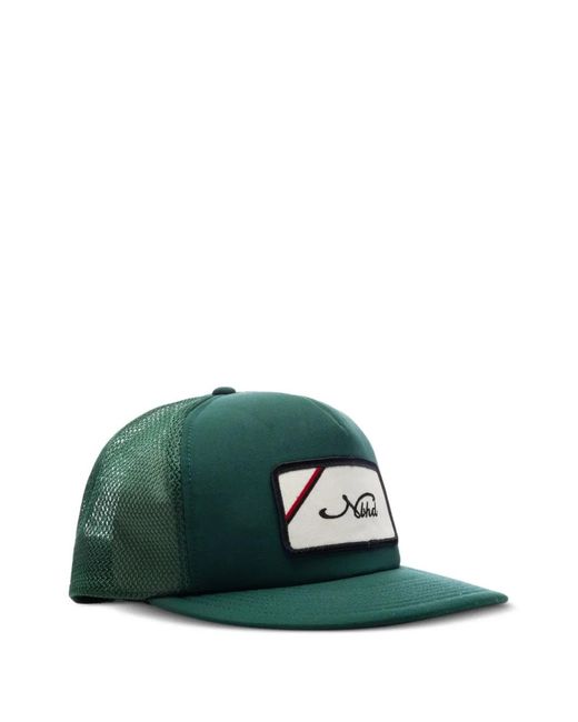 Neighborhood Green Logo-Patch Trucker Cap for men