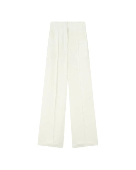 RETORI White High-Waisted Wide-Leg Trousers