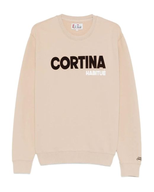 Mc2 Saint Barth White Soho Cortina Sweatshirt for men