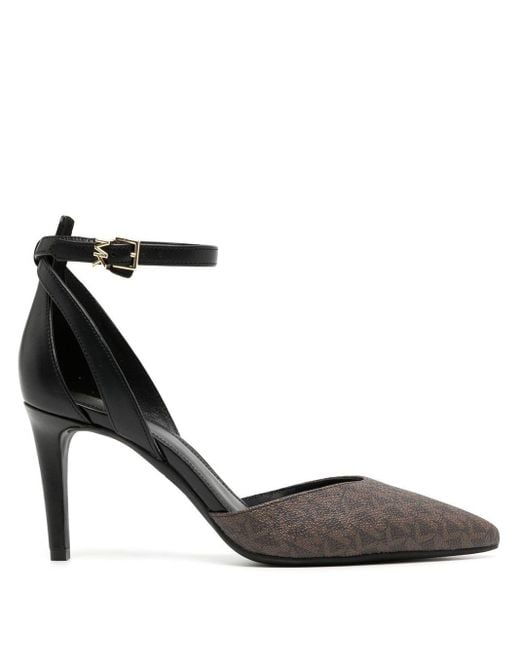 michael kors abbi leather flex pumps
