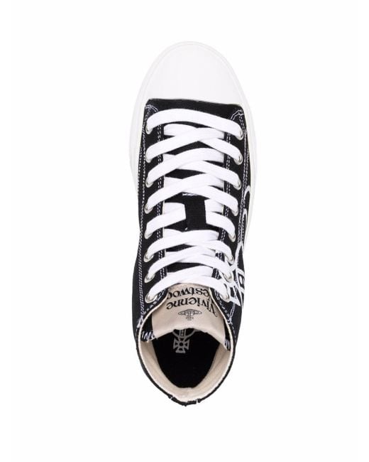 Vivienne Westwood White Orb-print High-top Sneakers